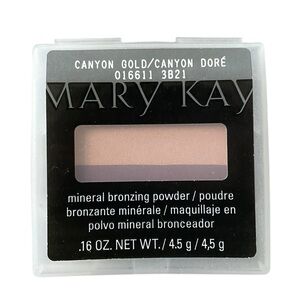 MARY KAY Women’s Mineral Bronzing Powder Canyon Gold w/Applicator New In Case